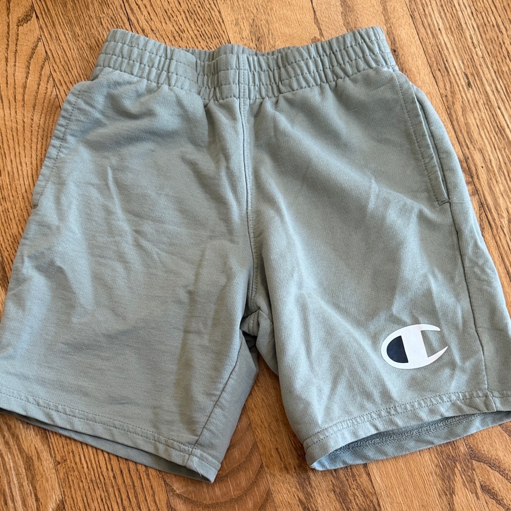 Champion Boys Light Green Athletic Sweat Shorts